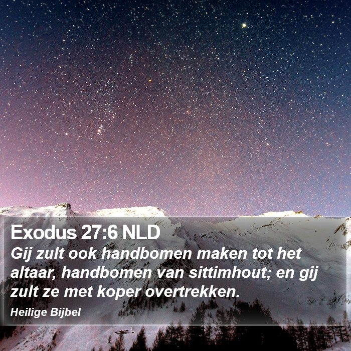 Exodus 27:6 NLD Bible Study