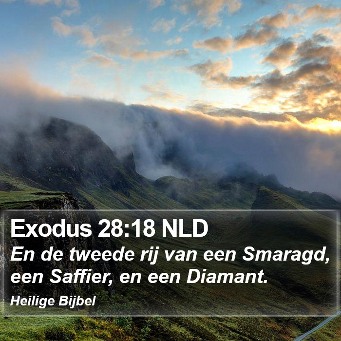 Exodus 28:18 NLD Bible Study