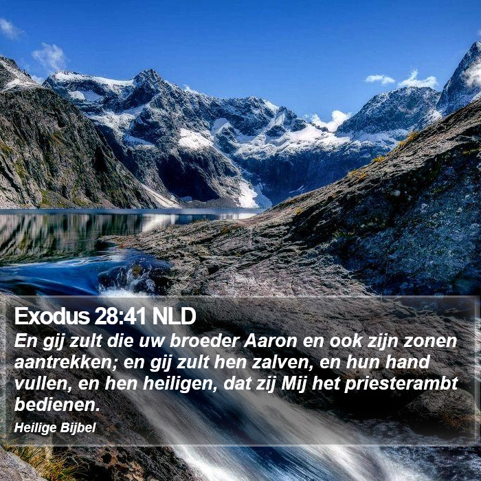 Exodus 28:41 NLD Bible Study