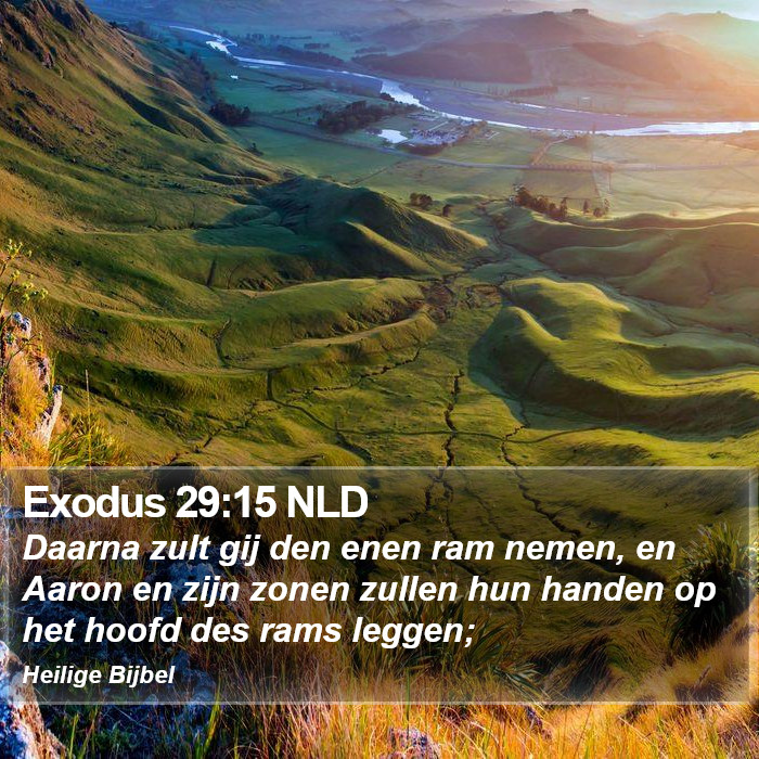 Exodus 29:15 NLD Bible Study