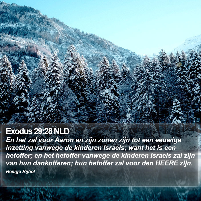 Exodus 29:28 NLD Bible Study