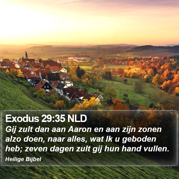 Exodus 29:35 NLD Bible Study