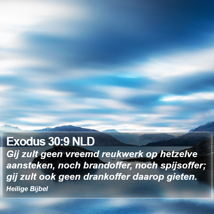 Exodus 30:9 NLD Bible Study