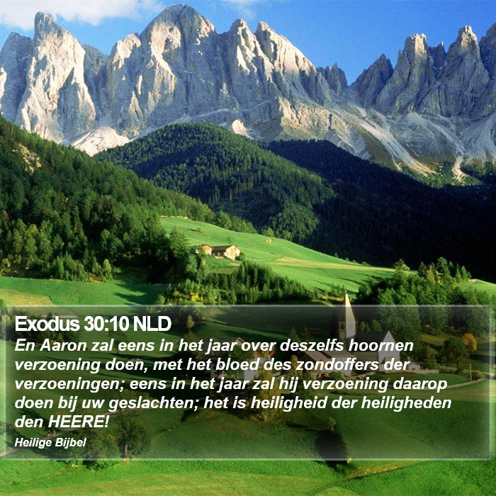 Exodus 30:10 NLD Bible Study