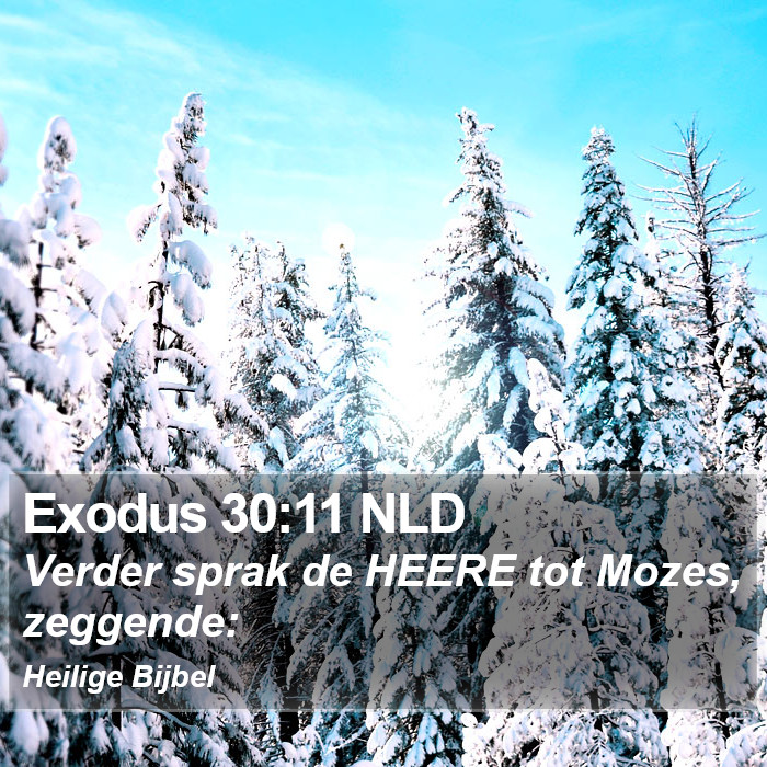 Exodus 30:11 NLD Bible Study