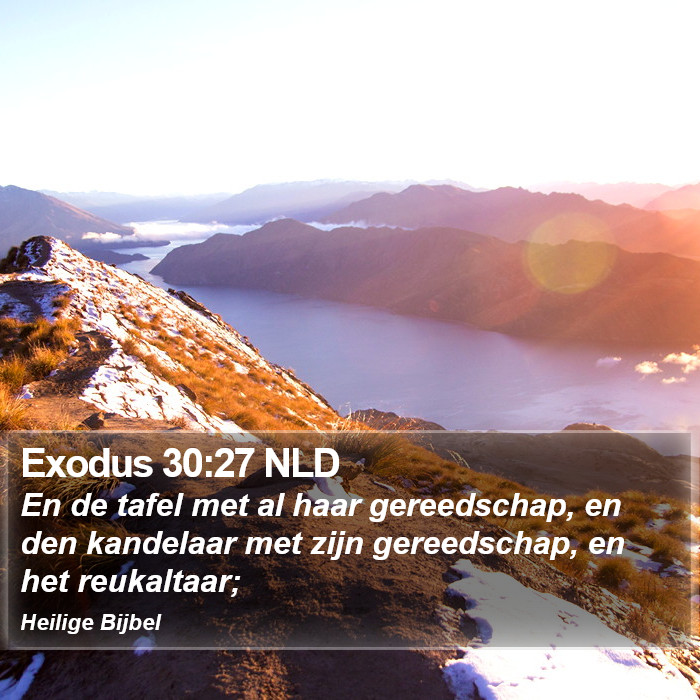 Exodus 30:27 NLD Bible Study