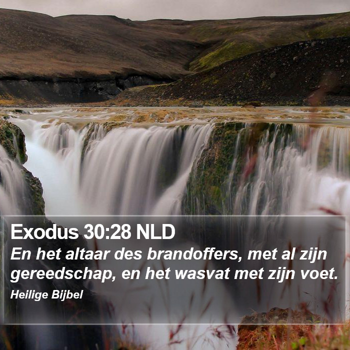 Exodus 30:28 NLD Bible Study