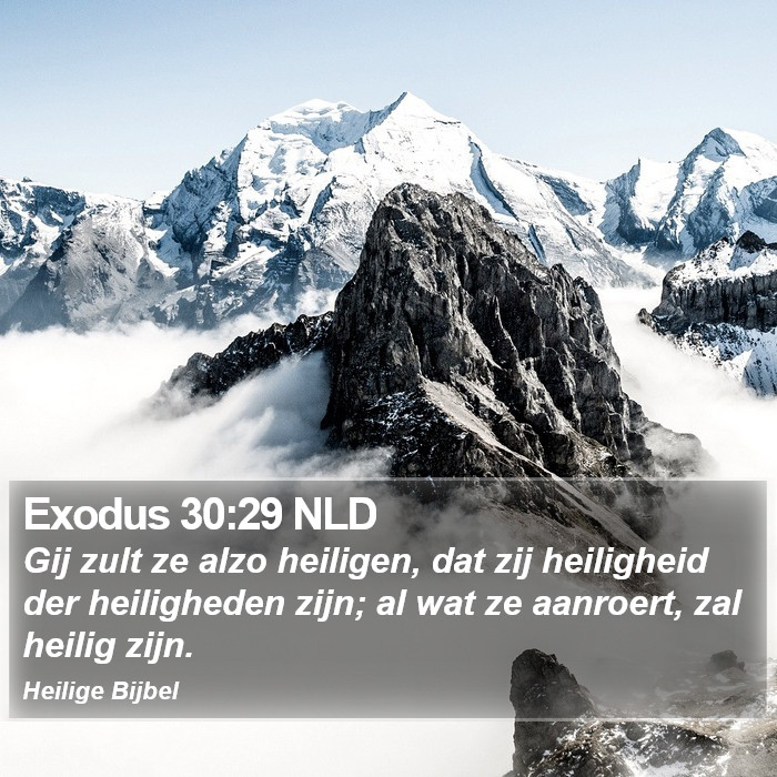 Exodus 30:29 NLD Bible Study