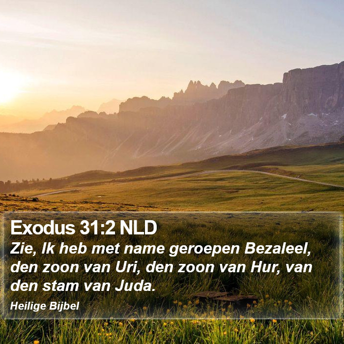 Exodus 31:2 NLD Bible Study