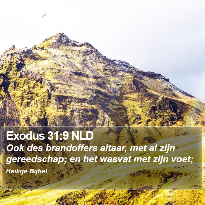 Exodus 31:9 NLD Bible Study