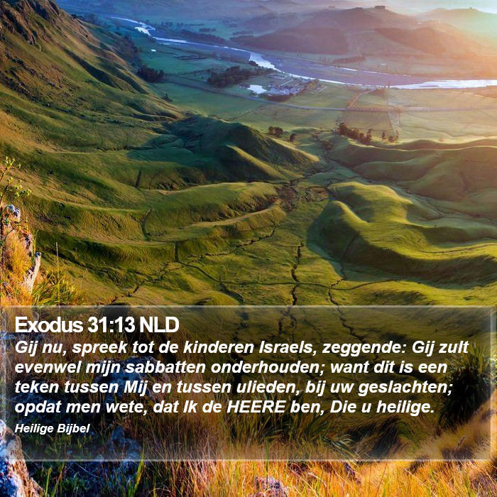 Exodus 31:13 NLD Bible Study