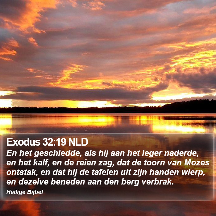 Exodus 32:19 NLD Bible Study