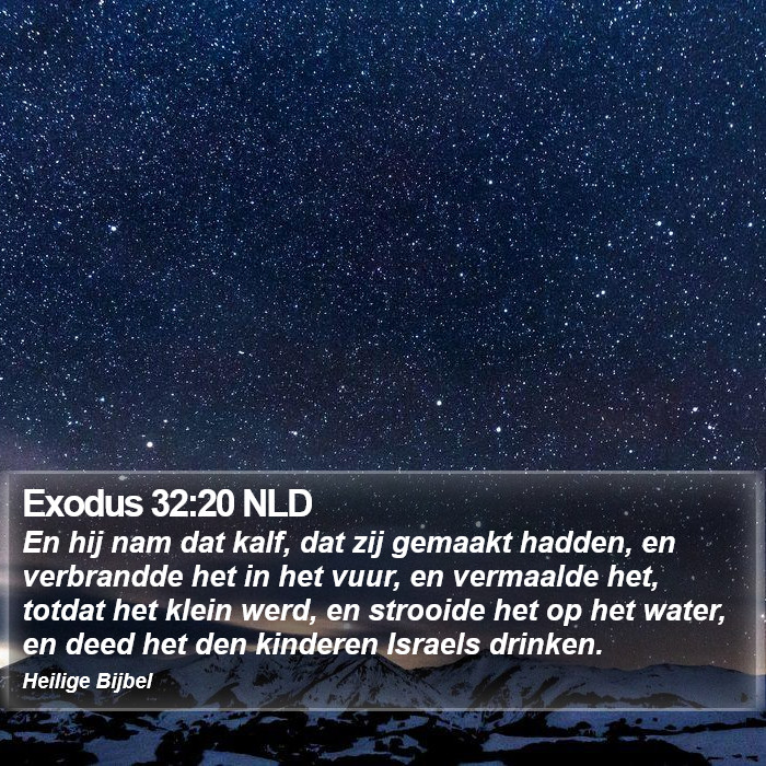 Exodus 32:20 NLD Bible Study