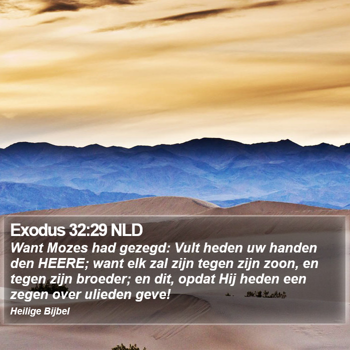 Exodus 32:29 NLD Bible Study