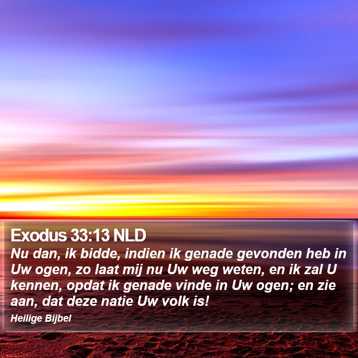 Exodus 33:13 NLD Bible Study
