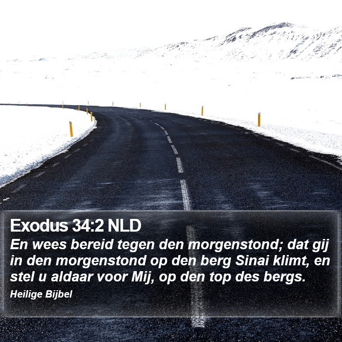 Exodus 34:2 NLD Bible Study