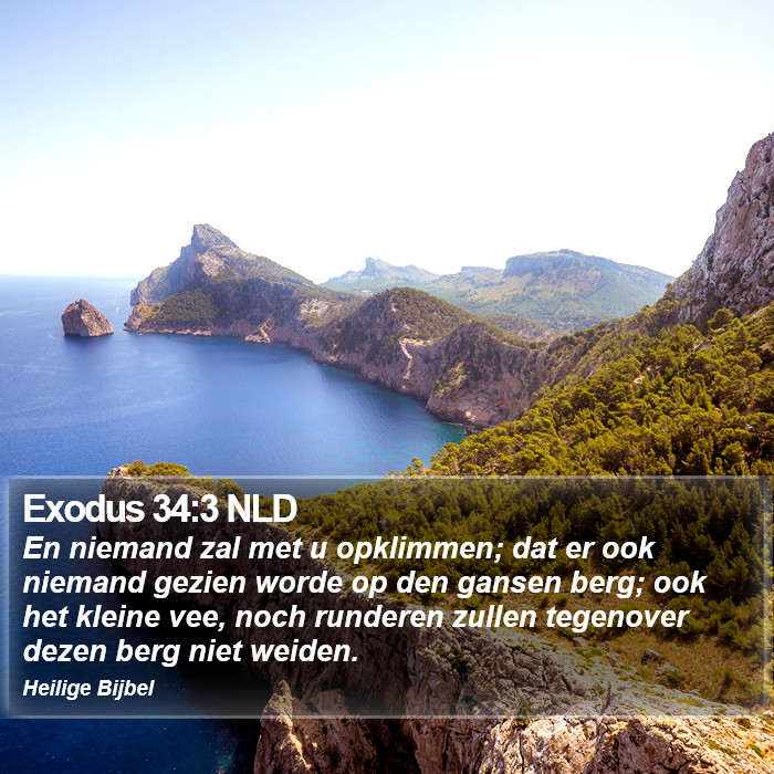 Exodus 34:3 NLD Bible Study