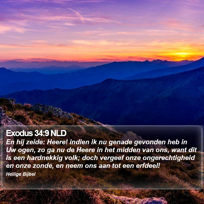 Exodus 34:9 NLD Bible Study