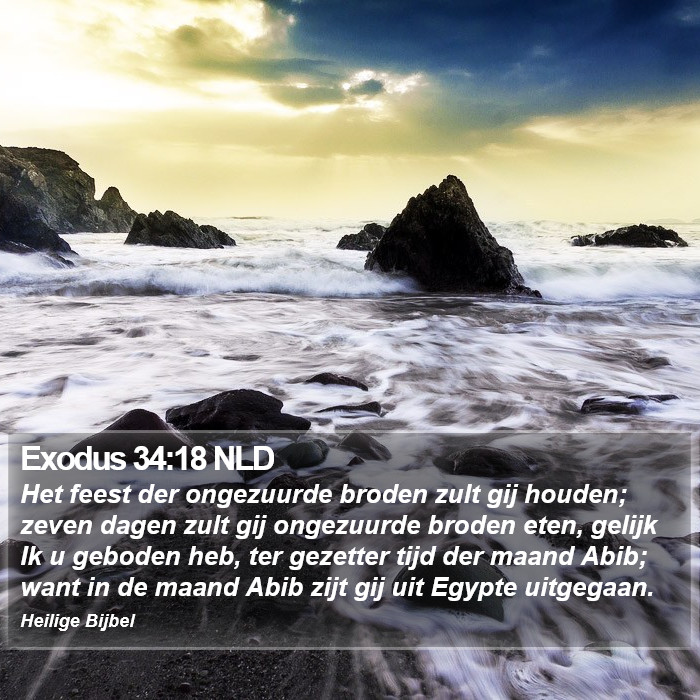 Exodus 34:18 NLD Bible Study