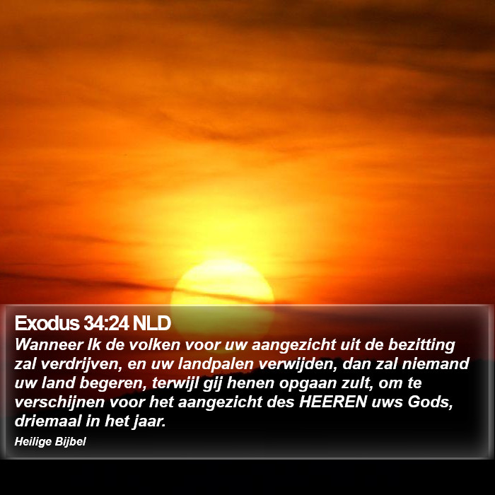 Exodus 34:24 NLD Bible Study