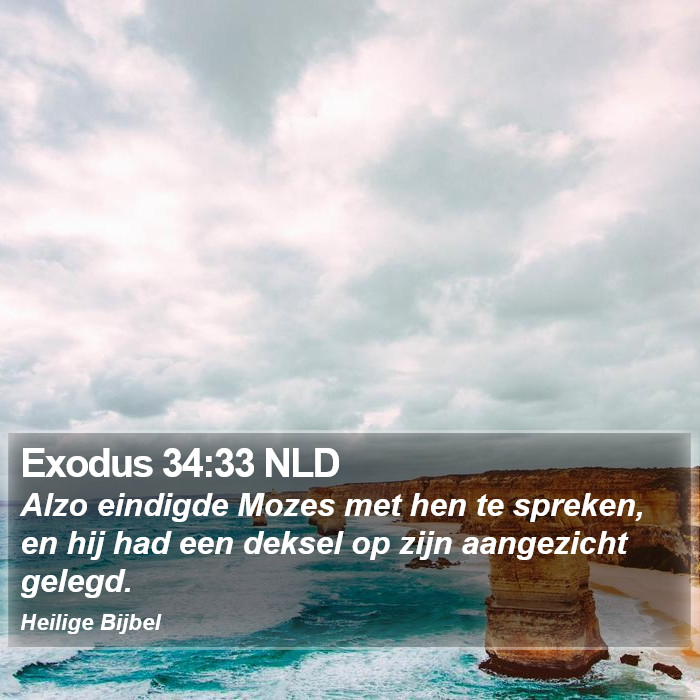 Exodus 34:33 NLD Bible Study