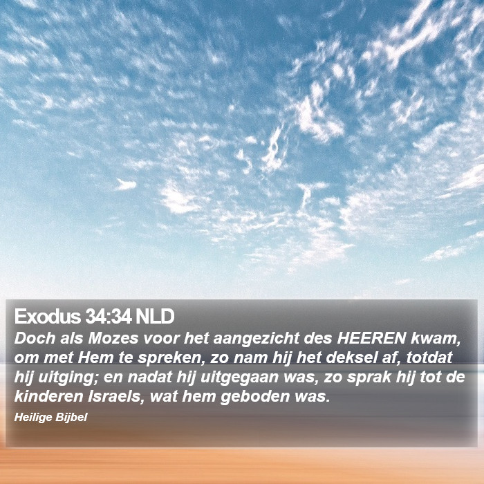 Exodus 34:34 NLD Bible Study