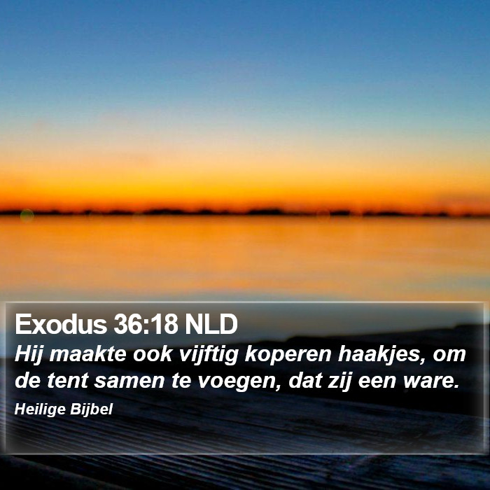 Exodus 36:18 NLD Bible Study