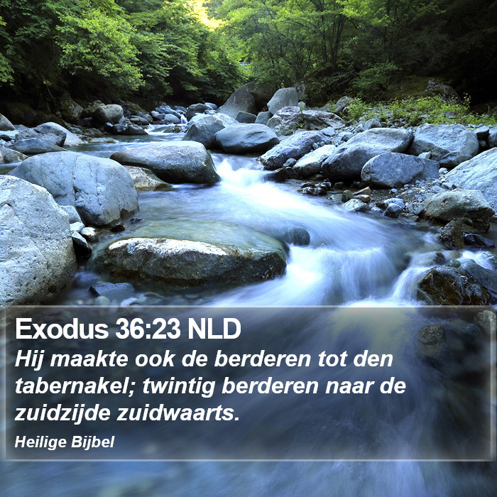 Exodus 36:23 NLD Bible Study