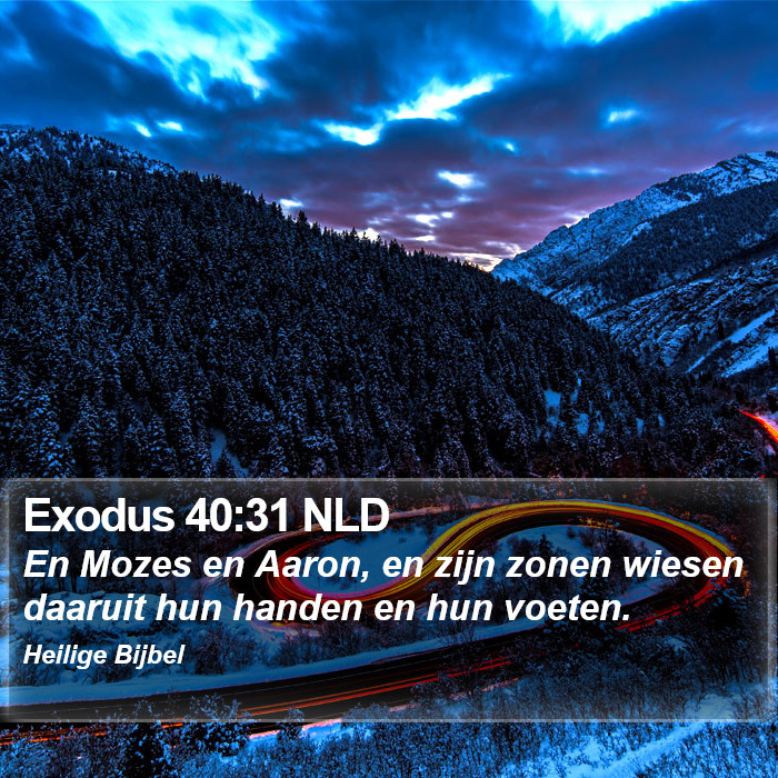 Exodus 40:31 NLD Bible Study