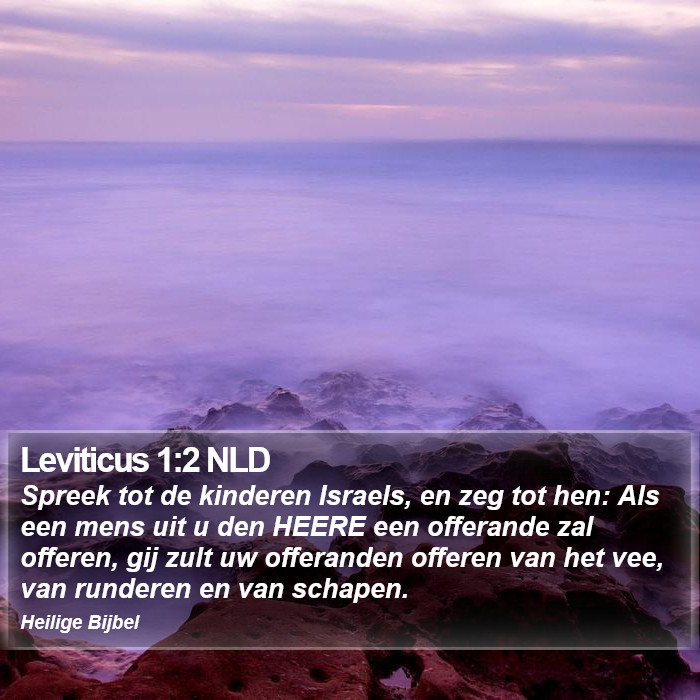 Leviticus 1:2 NLD Bible Study