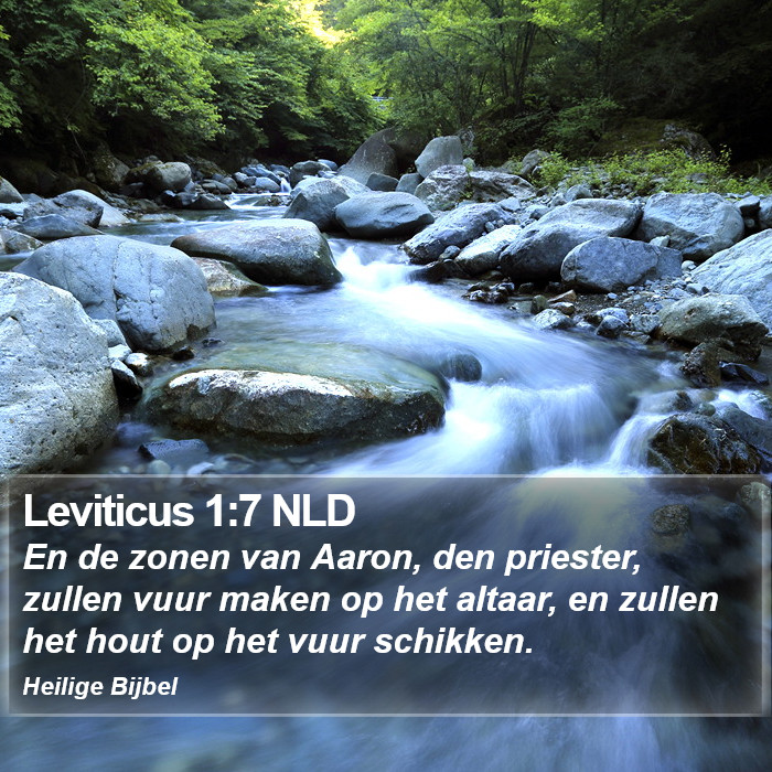 Leviticus 1:7 NLD Bible Study