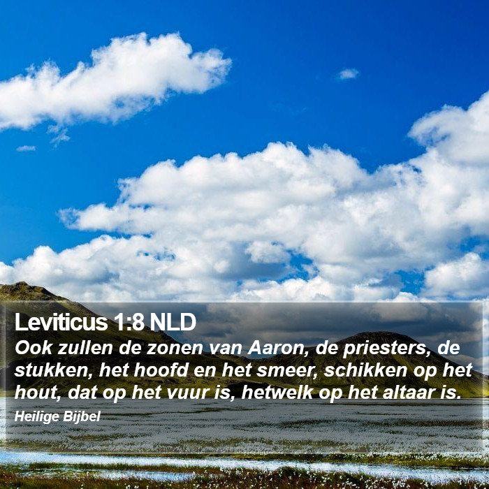 Leviticus 1:8 NLD Bible Study