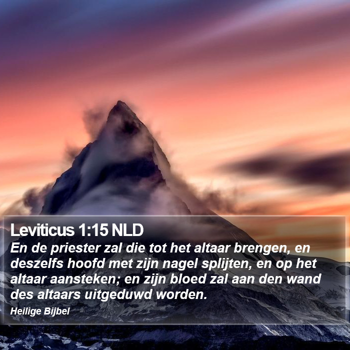 Leviticus 1:15 NLD Bible Study