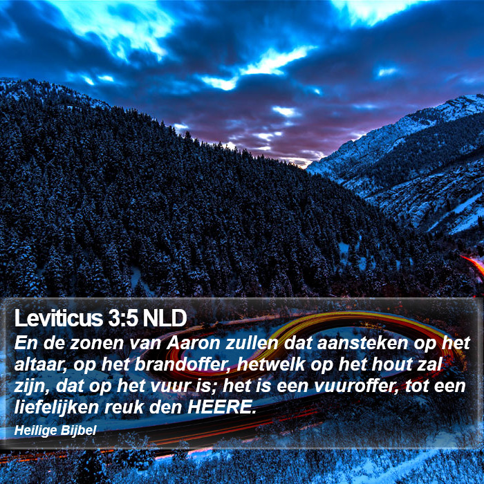 Leviticus 3:5 NLD Bible Study