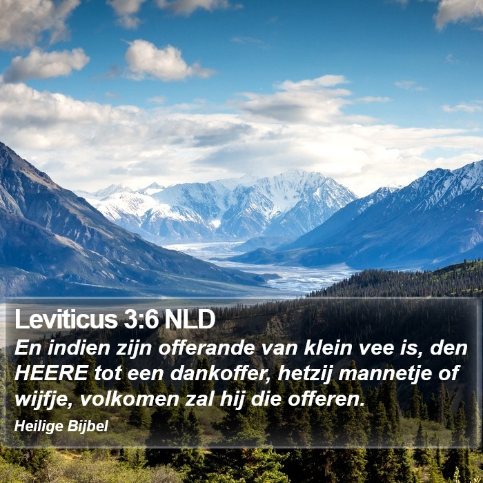 Leviticus 3:6 NLD Bible Study