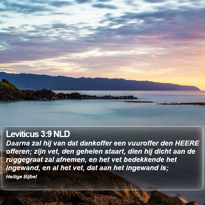 Leviticus 3:9 NLD Bible Study