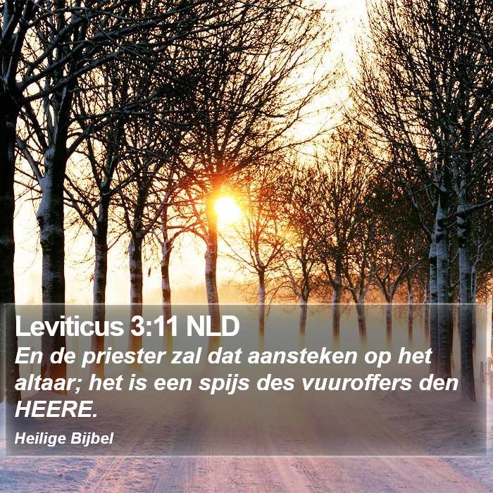 Leviticus 3:11 NLD Bible Study