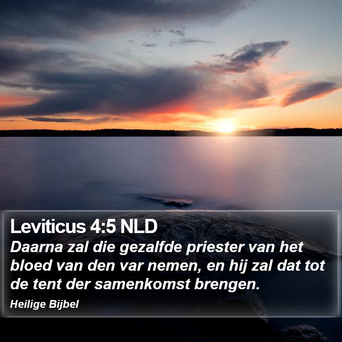 Leviticus 4:5 NLD Bible Study