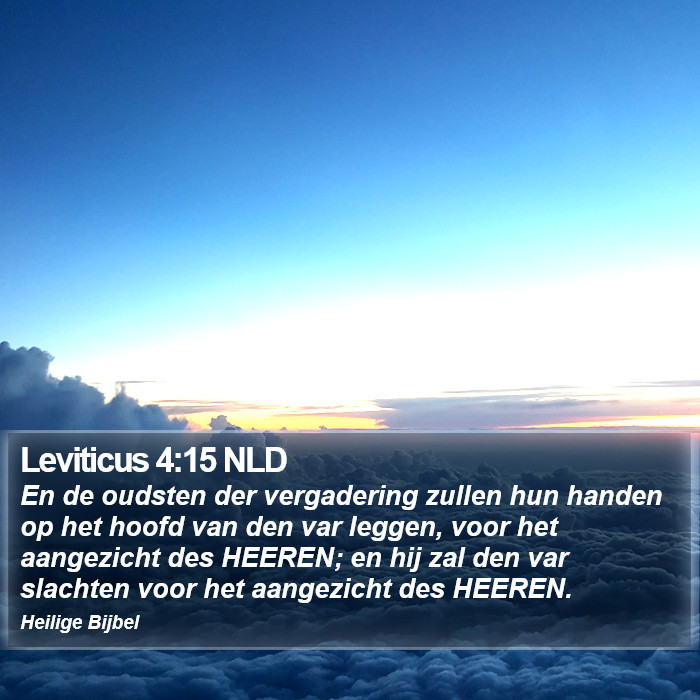 Leviticus 4:15 NLD Bible Study