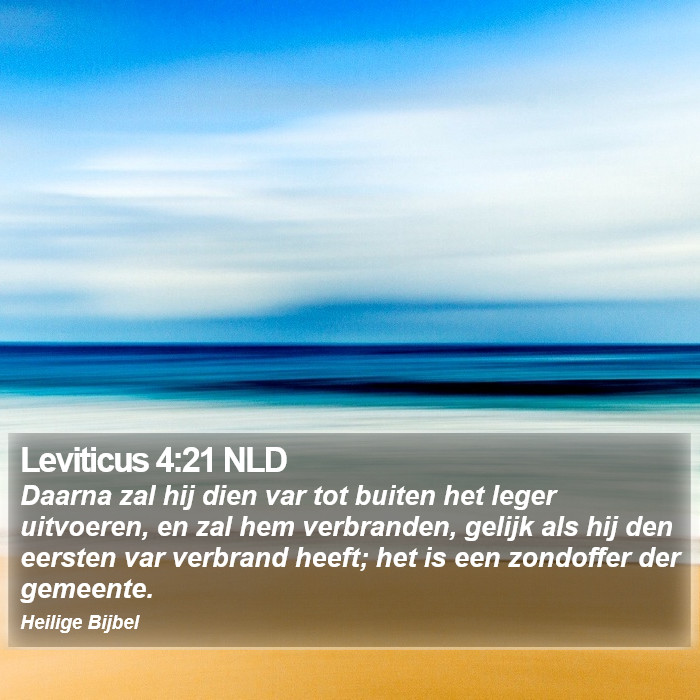 Leviticus 4:21 NLD Bible Study