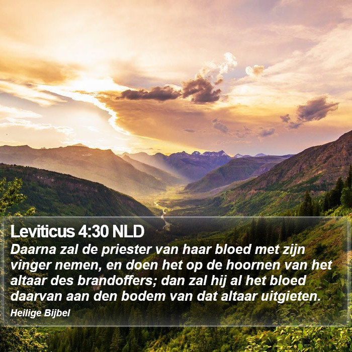 Leviticus 4:30 NLD Bible Study