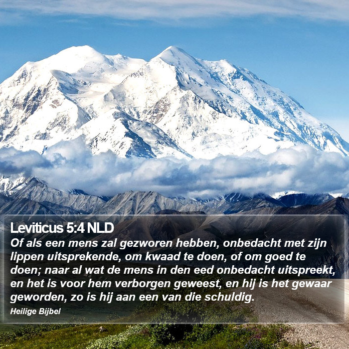 Leviticus 5:4 NLD Bible Study