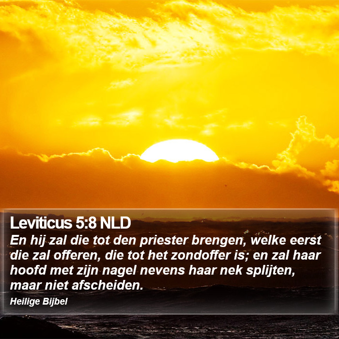 Leviticus 5:8 NLD Bible Study