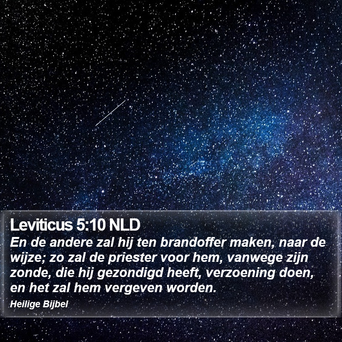 Leviticus 5:10 NLD Bible Study