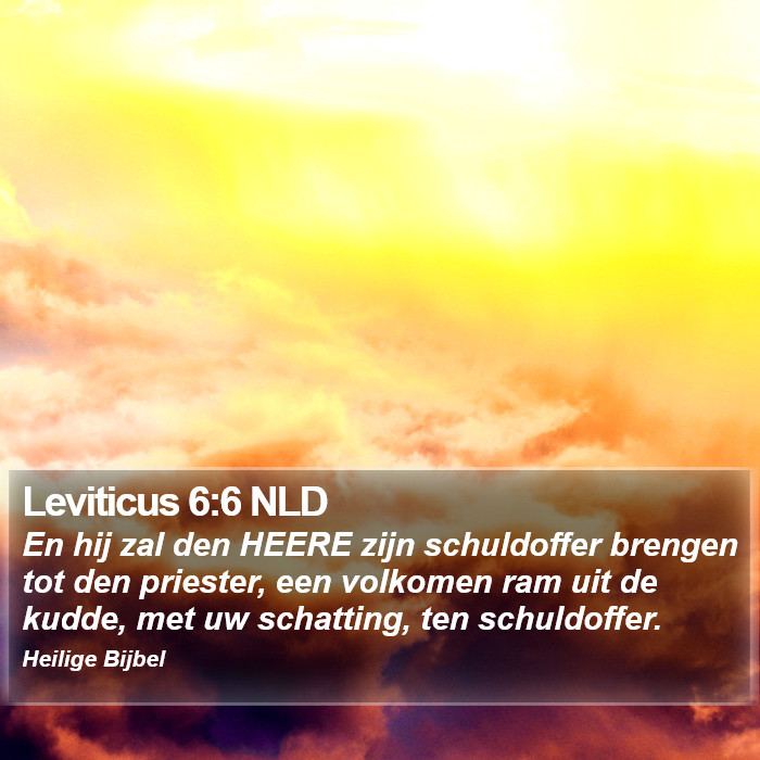 Leviticus 6:6 NLD Bible Study