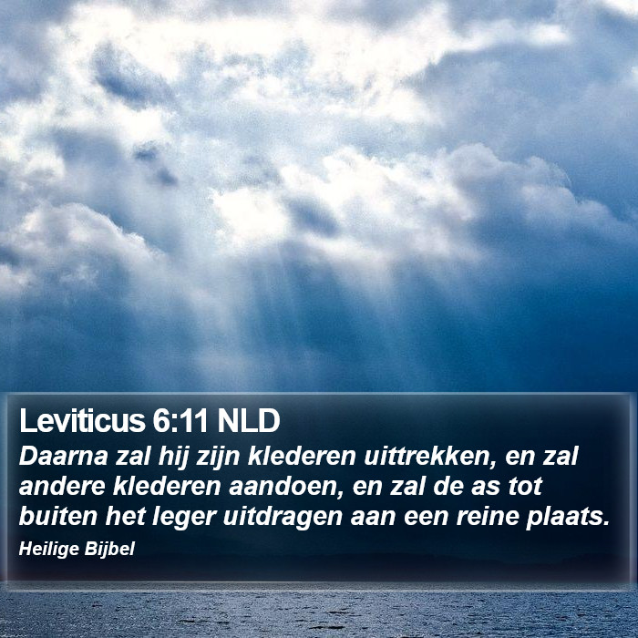 Leviticus 6:11 NLD Bible Study