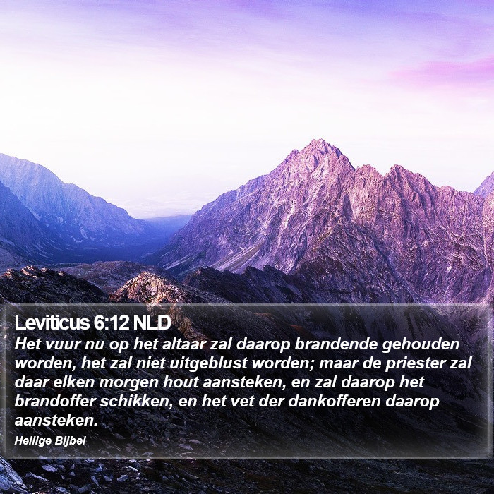 Leviticus 6:12 NLD Bible Study