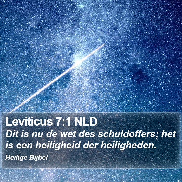 Leviticus 7:1 NLD Bible Study