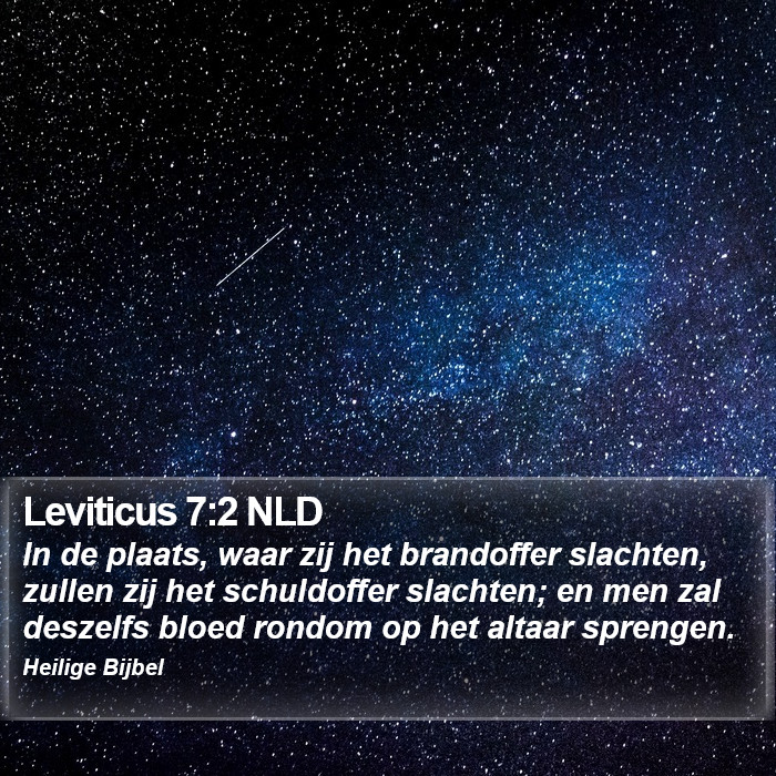 Leviticus 7:2 NLD Bible Study