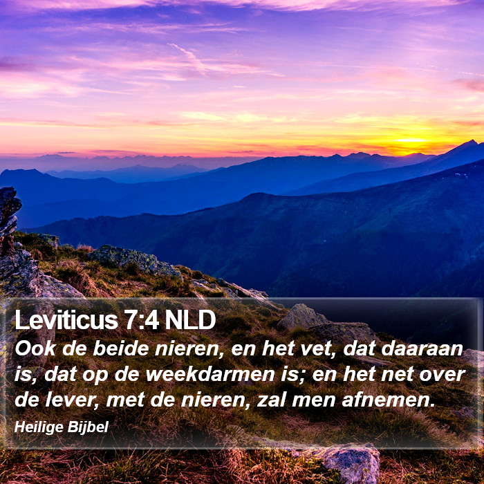 Leviticus 7:4 NLD Bible Study